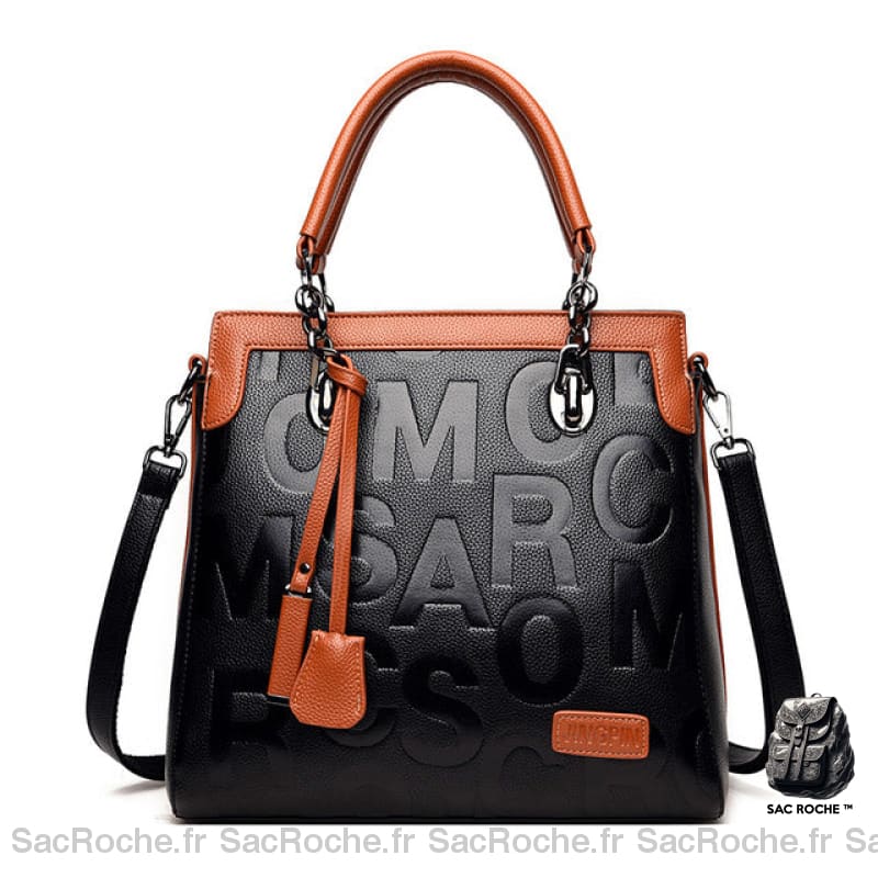 Sac Main Femme Noir Luxe Grande Capacité Camel Sac À Main Femme