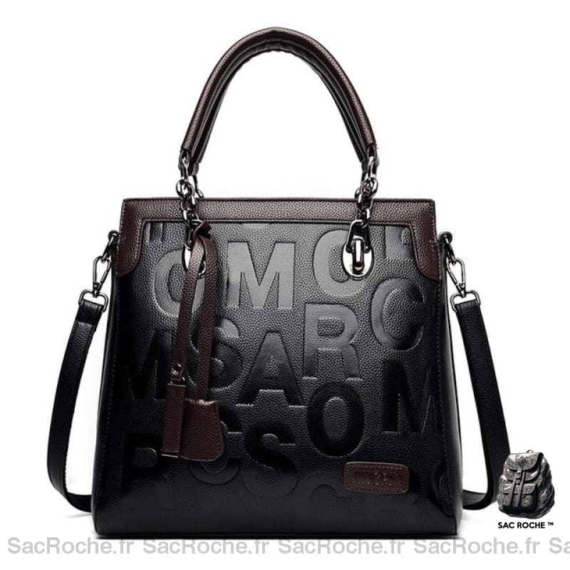 Sac Main Femme Noir Luxe Grande Capacité Marron Sac À Main Femme