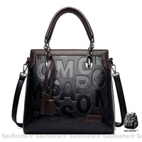 Sac Main Femme Noir Luxe Grande Capacité - modèle Marron - Sac Roche ™