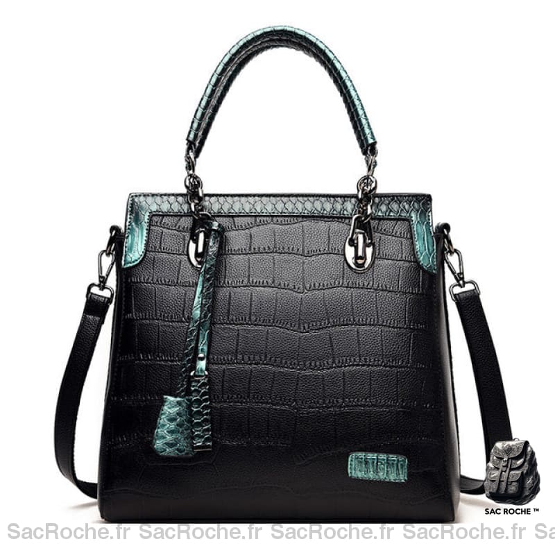 Sac Main Femme Noir Luxe Grande Capacité Vert Sac À Main Femme