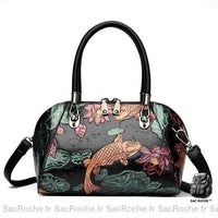 Sac Main Femme Noir Printemps - Sac Roche ™
