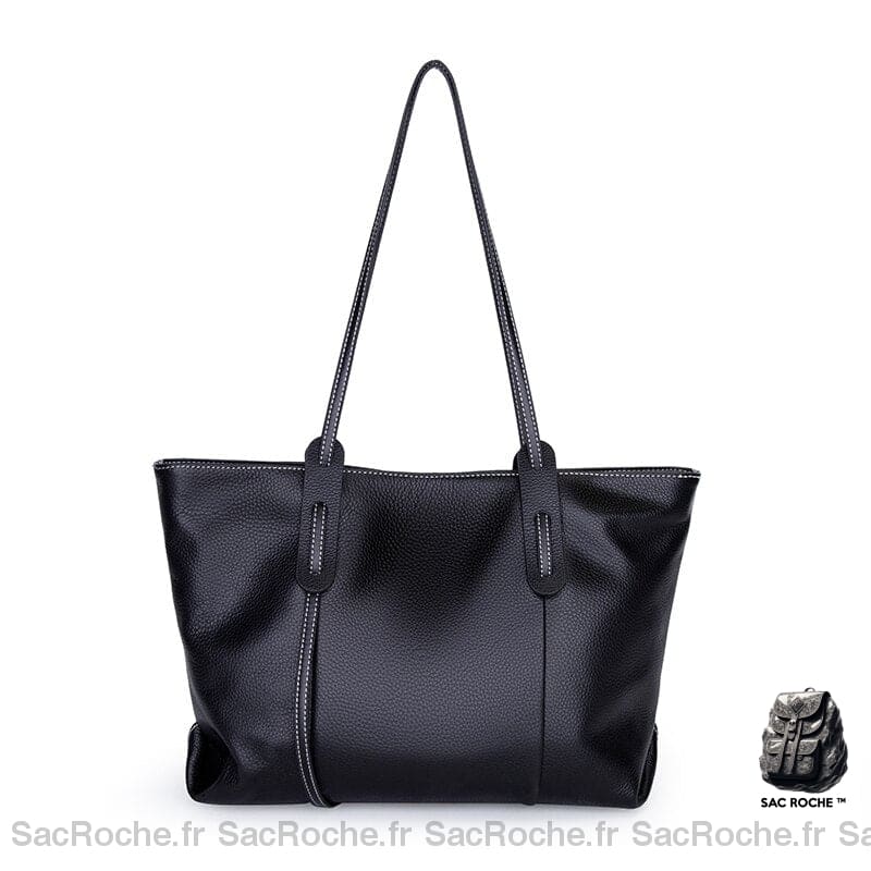 Sac Main Femme Noir Rectangle À