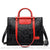Sac Main Femme Noir Rigide - modèle Rouge / 32cm x 12cm x 25cm - Sac Roche ™