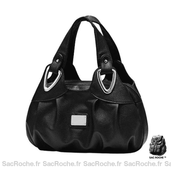 Sac Main Femme Noir Synthétique À