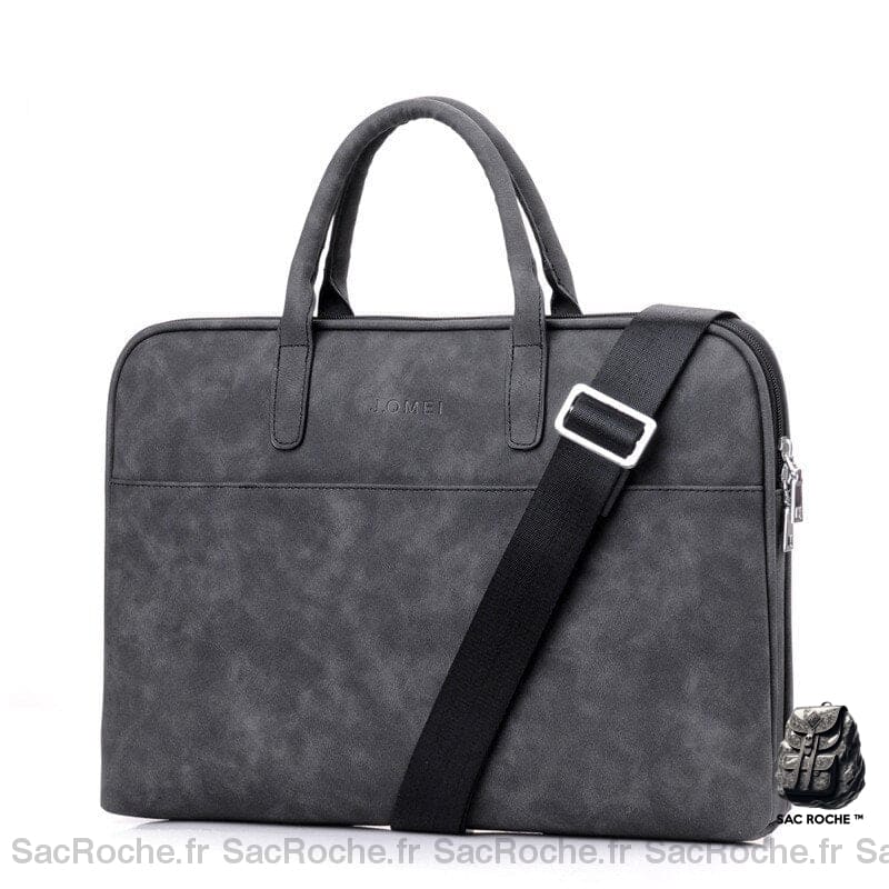 Sac Main Femme Ordinateur Portable Gris Foncé À