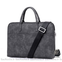 Sac Main Femme Ordinateur Portable - modèle Gris foncé - Sac Roche ™