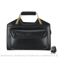 Sac Main Femme Original Noir / 23X20Cm À