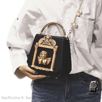 Sac main femme original - modèle Noir - Sac Roche ™