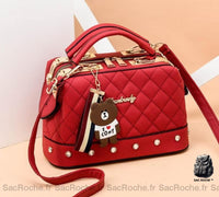 Sac main femme ourson petit - modèle Rouge - Sac Roche ™