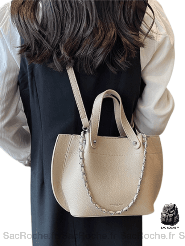 Sac Main Femme Parisienne 25 Ans Kaki / 28X19X11Cm À