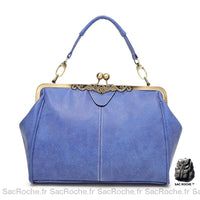 Sac Main Femme Pas Cher 2017 - modèle Bleu / 29x11x21cm - Sac Roche ™