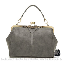 Sac Main Femme Pas Cher 2017 - modèle Gris / 29x11x21cm - Sac Roche ™