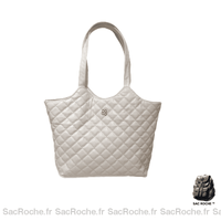 Sac Main Femme Pas Cher Cabas - modèle Blanc / 41x32x8cm - Sac Roche ™