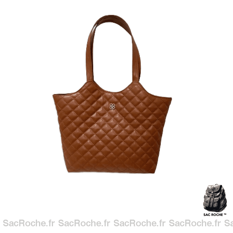 Sac Main Femme Pas Cher Cabas Marron / 41X32X8Cm À