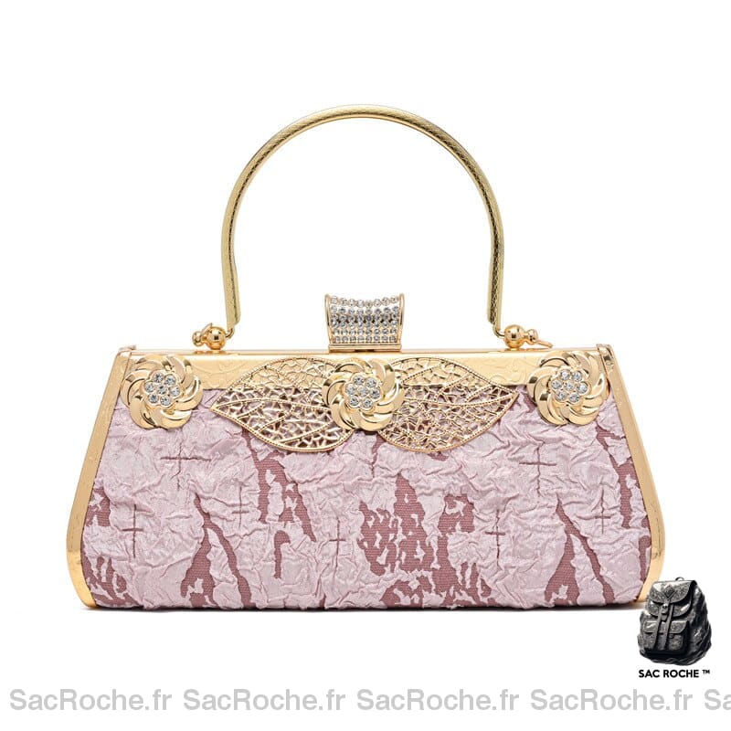 Sac Main Femme Pas Cher Rose / 23X11X7Cm À