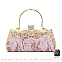 Sac Main Femme Pas Cher - modèle Rose / 23x11x7cm - Sac Roche ™