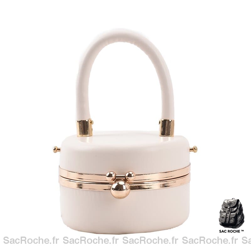 Sac Main Femme Pas Cher - Tendance Blanc / 12X7X12Cm À