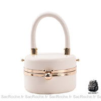 Sac Main Femme Pas Cher - Tendance - modèle Blanc / 12x7x12cm - Sac Roche ™