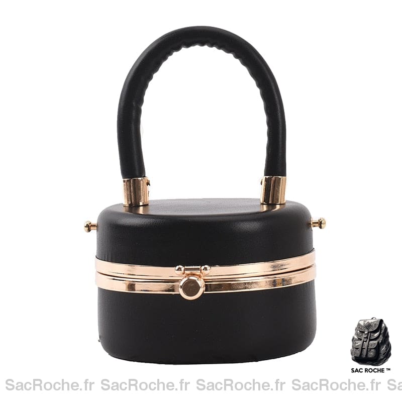 Sac Main Femme Pas Cher - Tendance Noir / 12X7X12Cm À