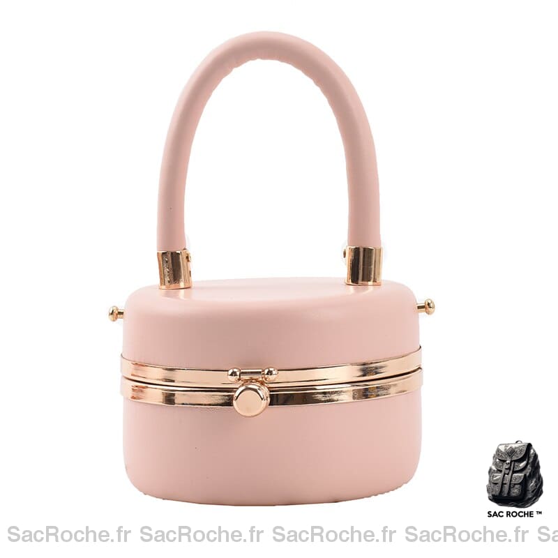 Sac Main Femme Pas Cher - Tendance Rose / 12X7X12Cm À