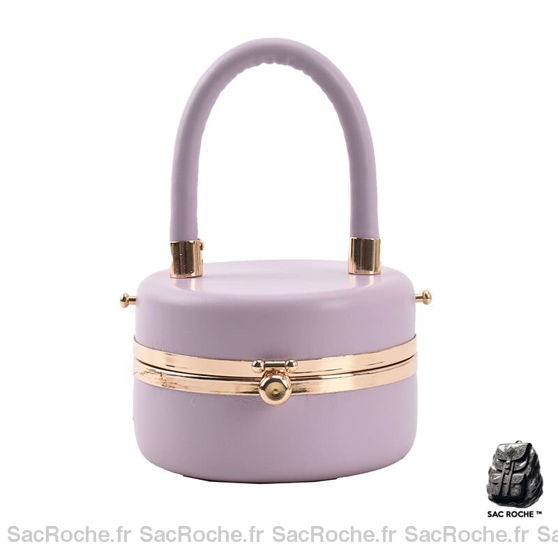 Sac Main Femme Pas Cher - Tendance Violet / 12X7X12Cm À