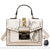 Sac Main Femme Peau Python - modèle Blanc cassé / 21x15x9cm - Sac Roche ™