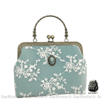 Sac Main Femme Petit Cuir - modèle Bleu turquoise - Sac Roche ™