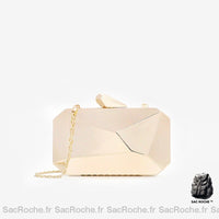 Sac Main Femme Petit Porté - modèle Doré / 17x2x10cm - Sac Roche ™