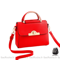 Sac Main Femme Petite Taille - modèle Bordeaux / 23x12x17cm - Sac Roche ™