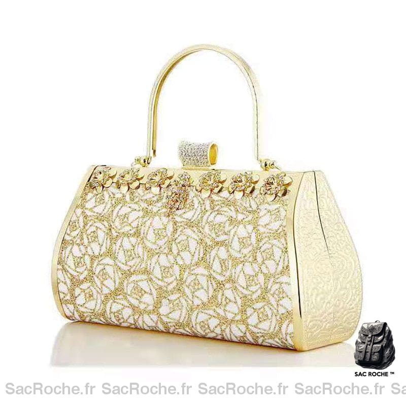 Sac Main Femme Petite Taille Doré À