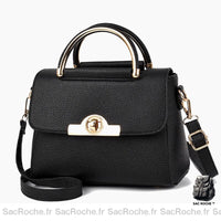 Sac Main Femme Petite Taille - modèle Noir / 23x12x17cm - Sac Roche ™