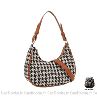 Sac Main Femme Pied Poule - Sac Roche ™