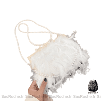 Sac Main Femme Plume - Léger & Chic - modèle Blanc - Sac Roche ™