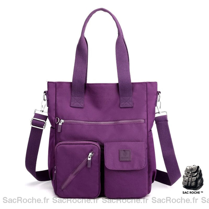 Sac Main Femme Poches Multiples À Main Femme