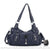 Sac Main Femme Poches Multiples - modèle Bleu / 37x13x31cm - Sac Roche ™