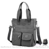 Sac Main Femme Poches Multiples Gris / 36X30X14Cm À Main Femme