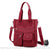 Sac main femme poches multiples - modèle Rouge foncé / 36x30x14cm - Sac Roche ™