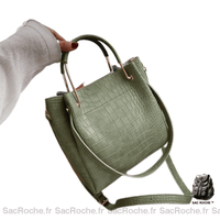Sac Main Femme Poignée - modèle Vert / 24x10x23cm - Sac Roche ™