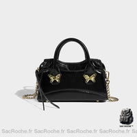 Sac Main Femme Polyvalent - modèle Noir / 20x12x8cm - Sac Roche ™