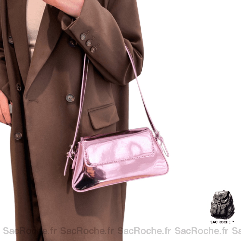 Sac Main Femme Porte Épaule Abordable Rose / 26X14X5.5Cm À