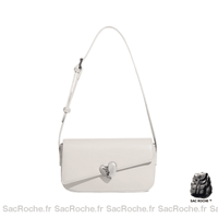 Sac Main Femme Porte Epaule - modèle Blanc - Sac Roche ™
