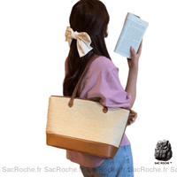 Sac Main Femme Porté épaule Cabas - modèle M - Sac Roche ™
