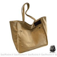 Sac Main Femme Porte épaule - modèle Kaki / 42x29x14cm - Sac Roche ™