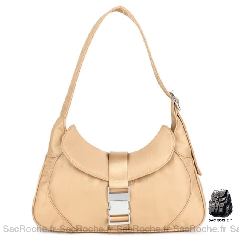 Sac Main Femme Porté Épaule Kaki À