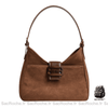 Sac Main Femme Porté Épaule Marron / 27X16X6Cm À