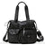 Sac Main Femme Porte épaule Multipoches - modèle Noir / 34x28x17cm - Sac Roche ™