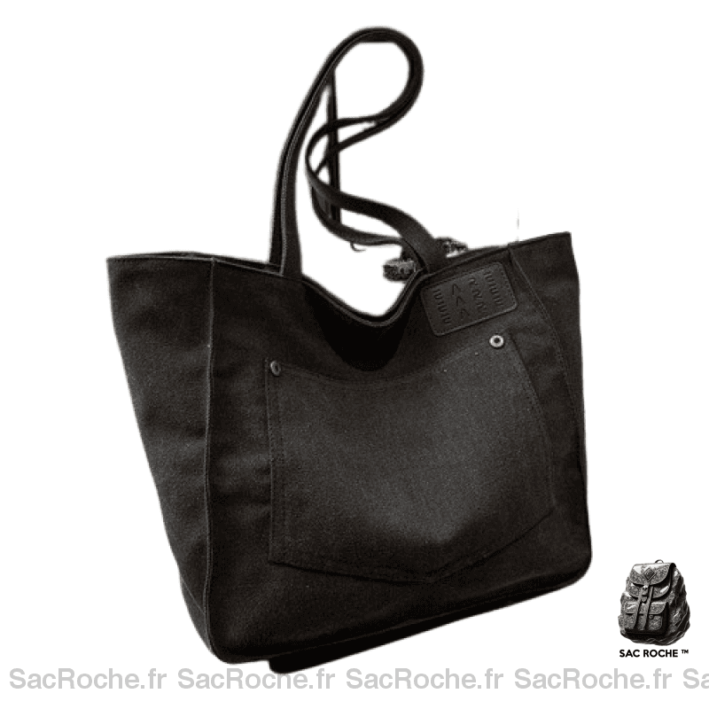 Sac Main Femme Porte Épaule Noir / 42X29X14Cm À