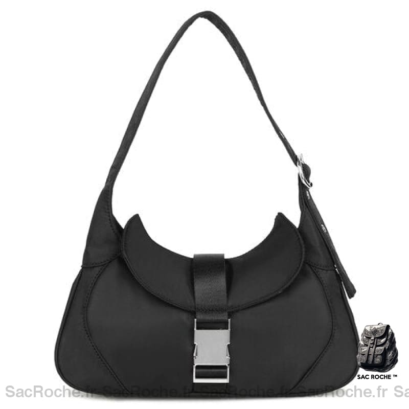Sac Main Femme Porté Épaule Noir À