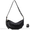 Sac Main Femme Porté Épaule Tendance Noir / 35X17X6Cm À
