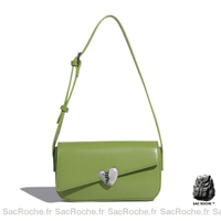 Sac Main Femme Porte Epaule - modèle Vert - Sac Roche ™
